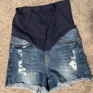 Maternity jeans shirt size large pink blush